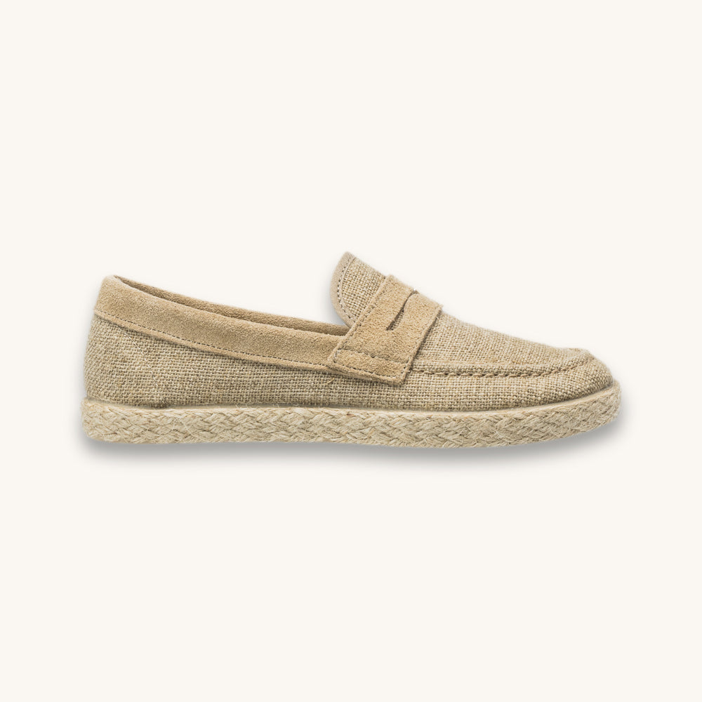 Mocassin espadrille beige
