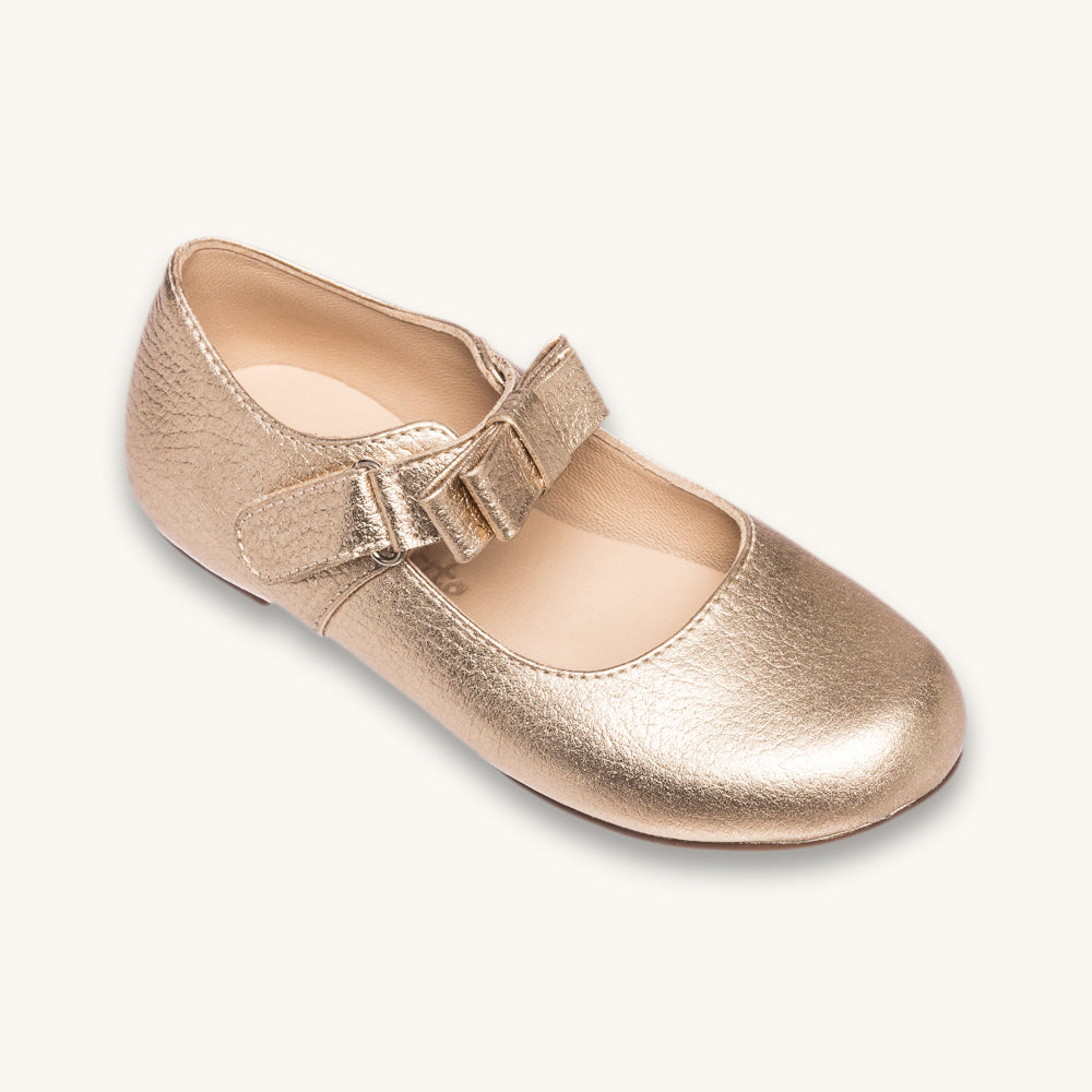 Charlotte Mary Jane | Gold Leather