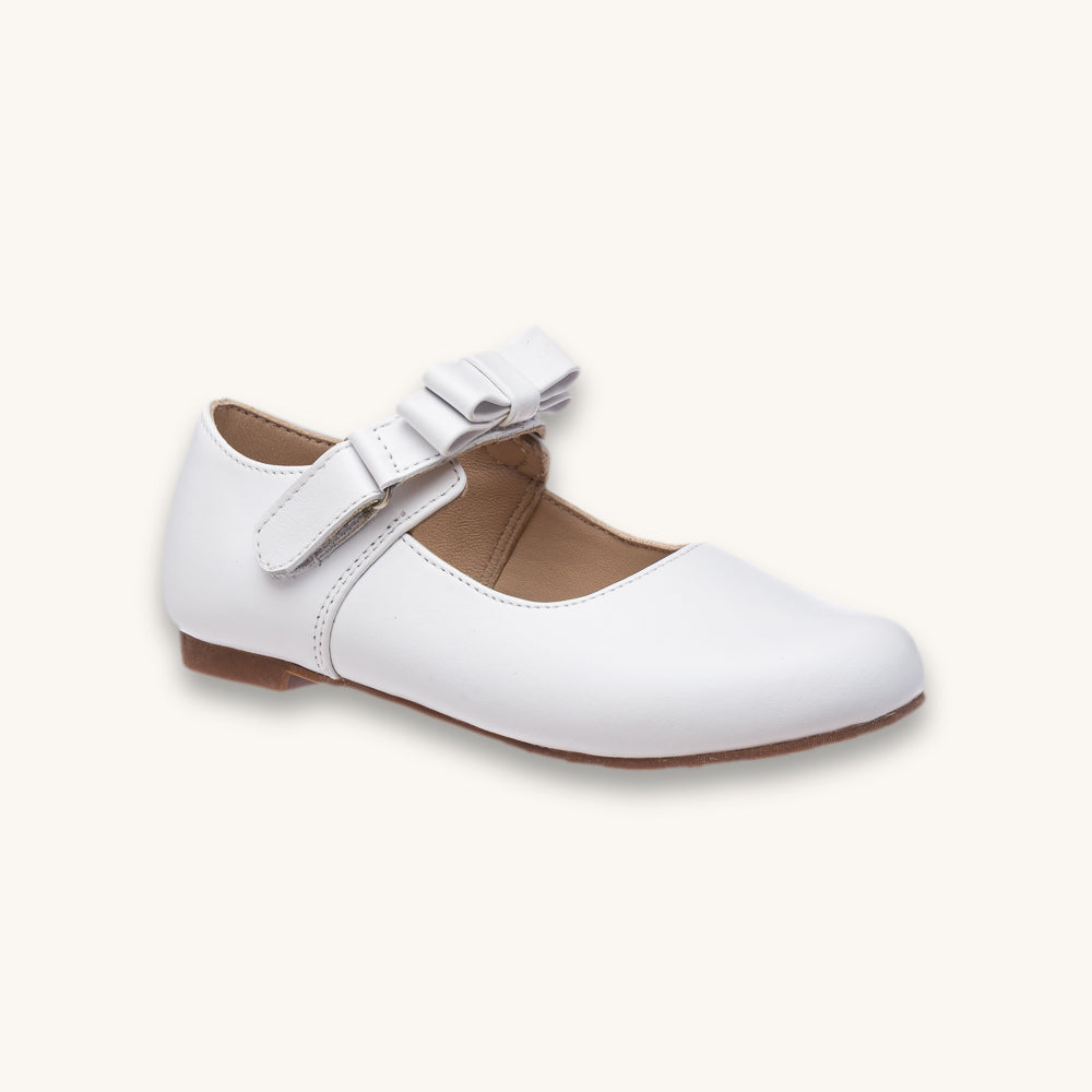 Charlotte Mary Jane | White Leather