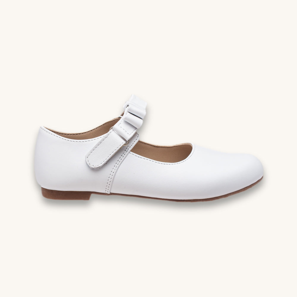 Charlotte Mary Jane | White Leather