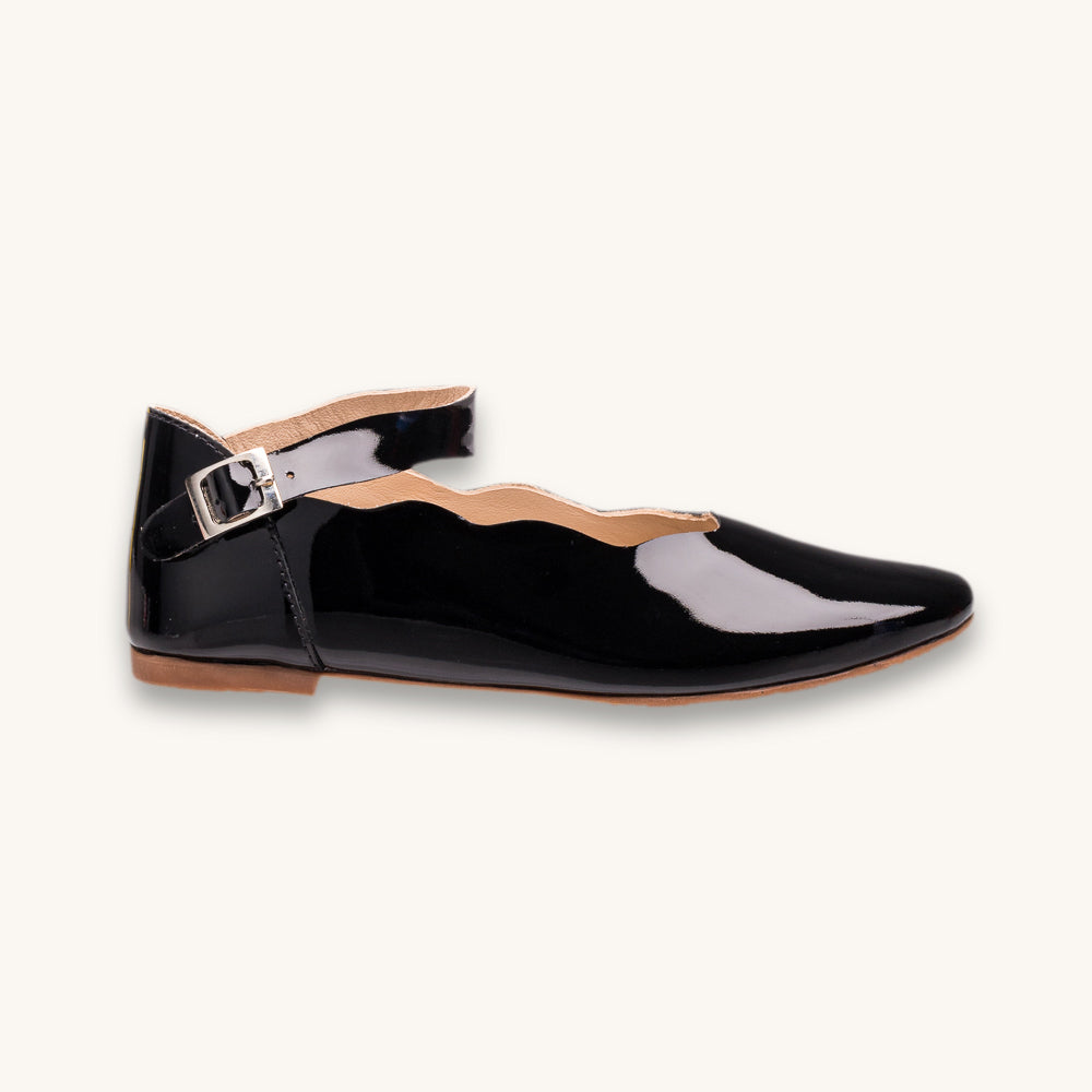 Ondina Ballet Flat | Black Patent Leather