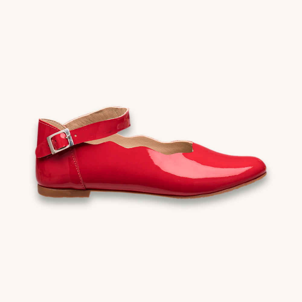 Ondina Ballet Flat | Red Patent Leather