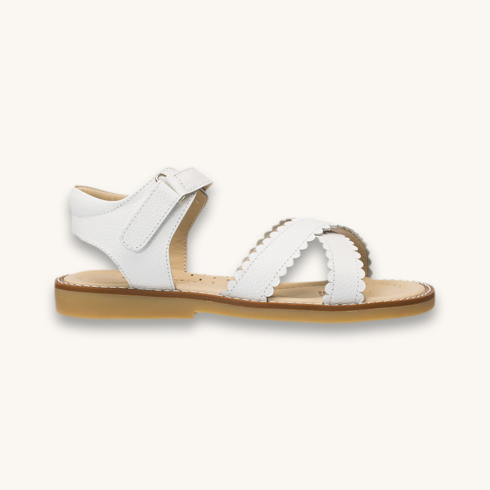Bloom Sandal | White Leather