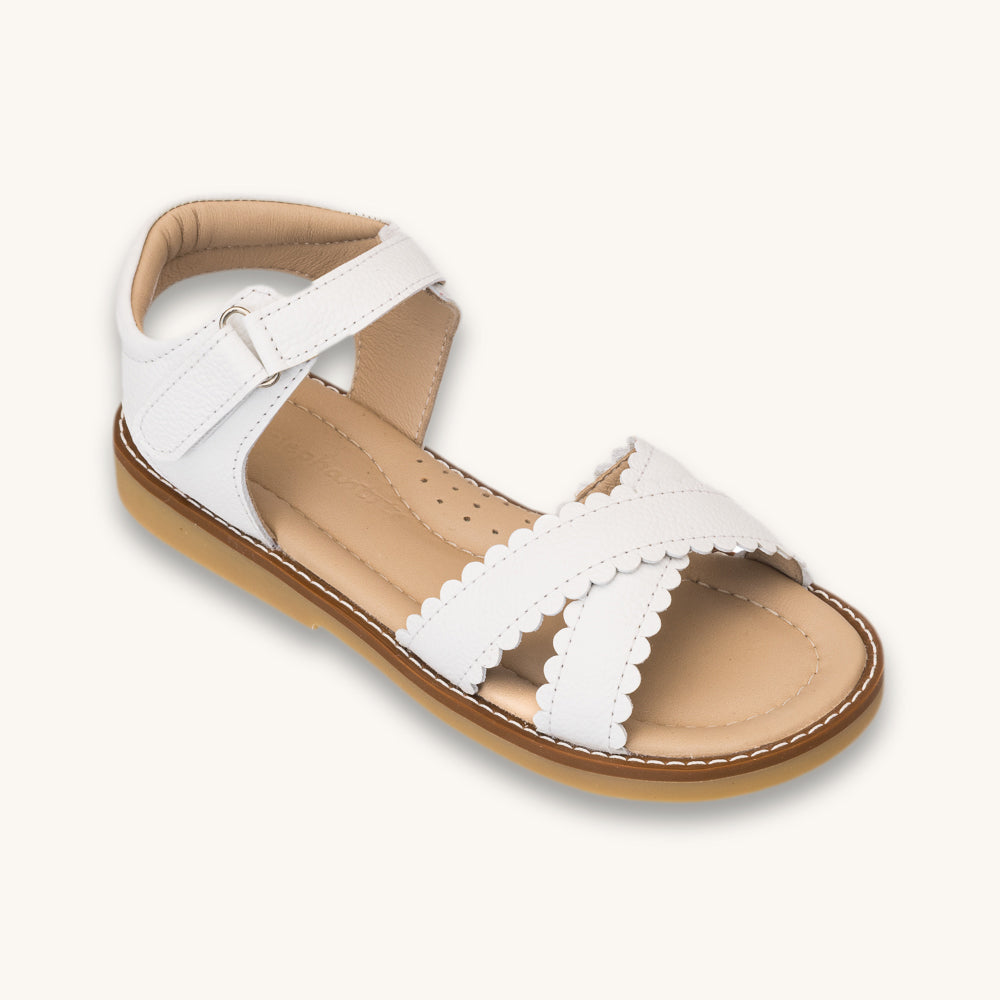 Bloom Sandal | White Leather