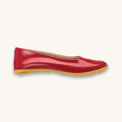 Ballerine nue rouge