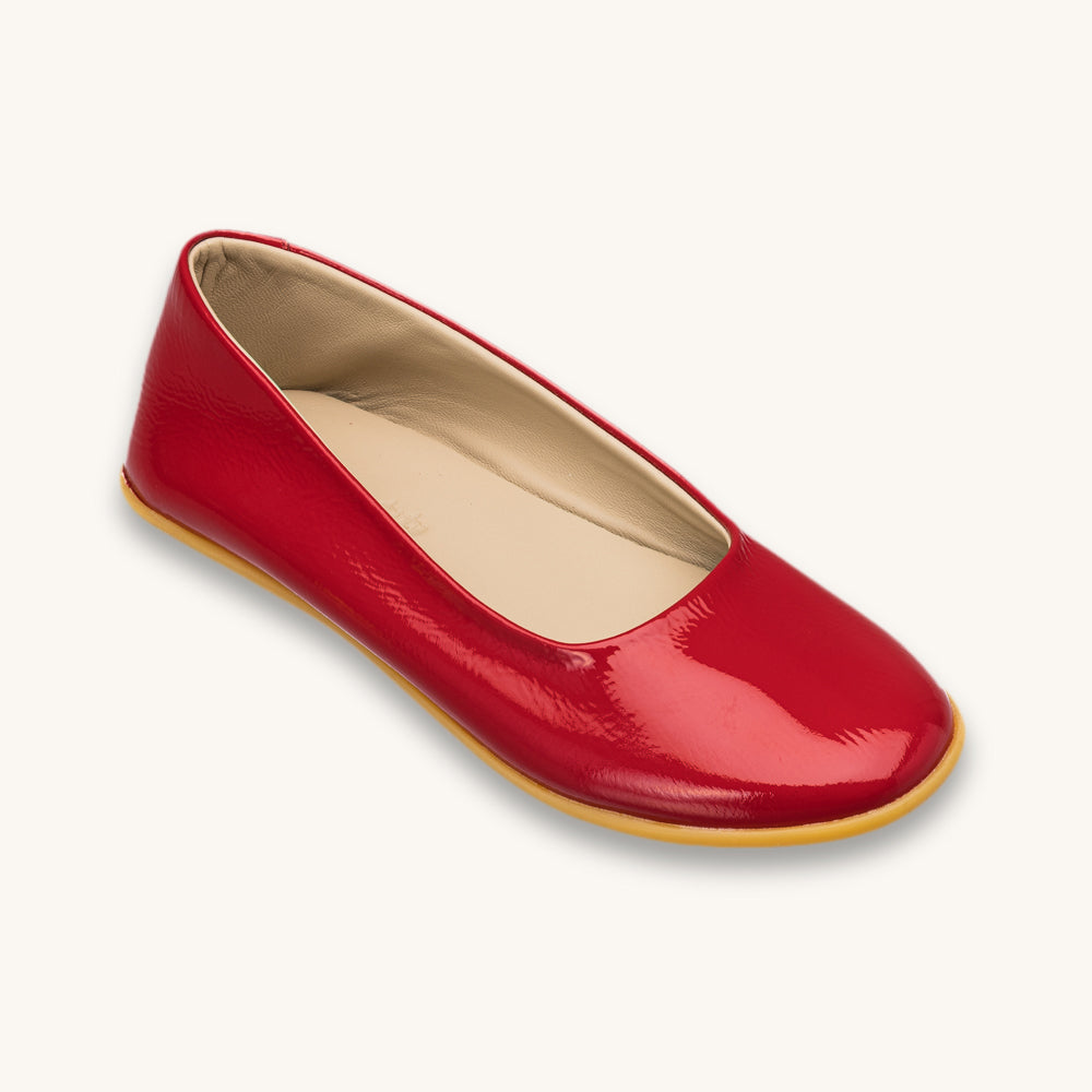 Ballerine nue rouge