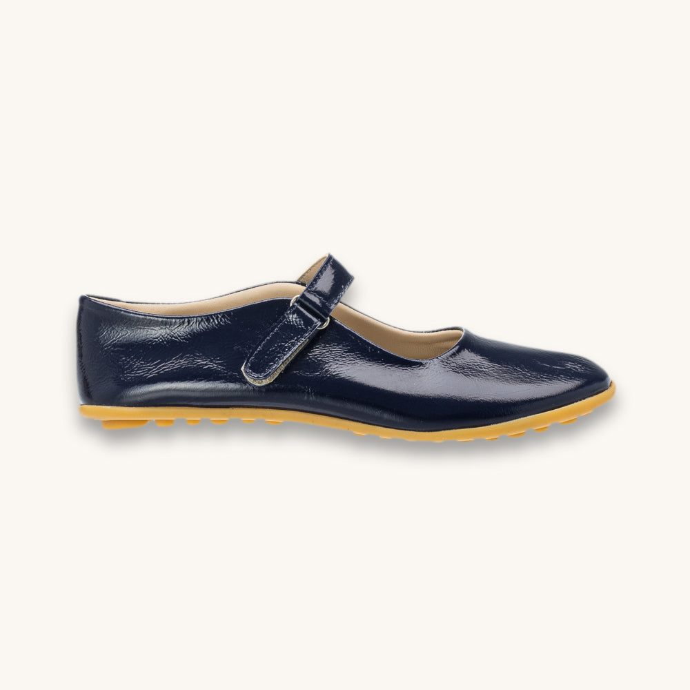Bare Mary Jane | Blue Leather