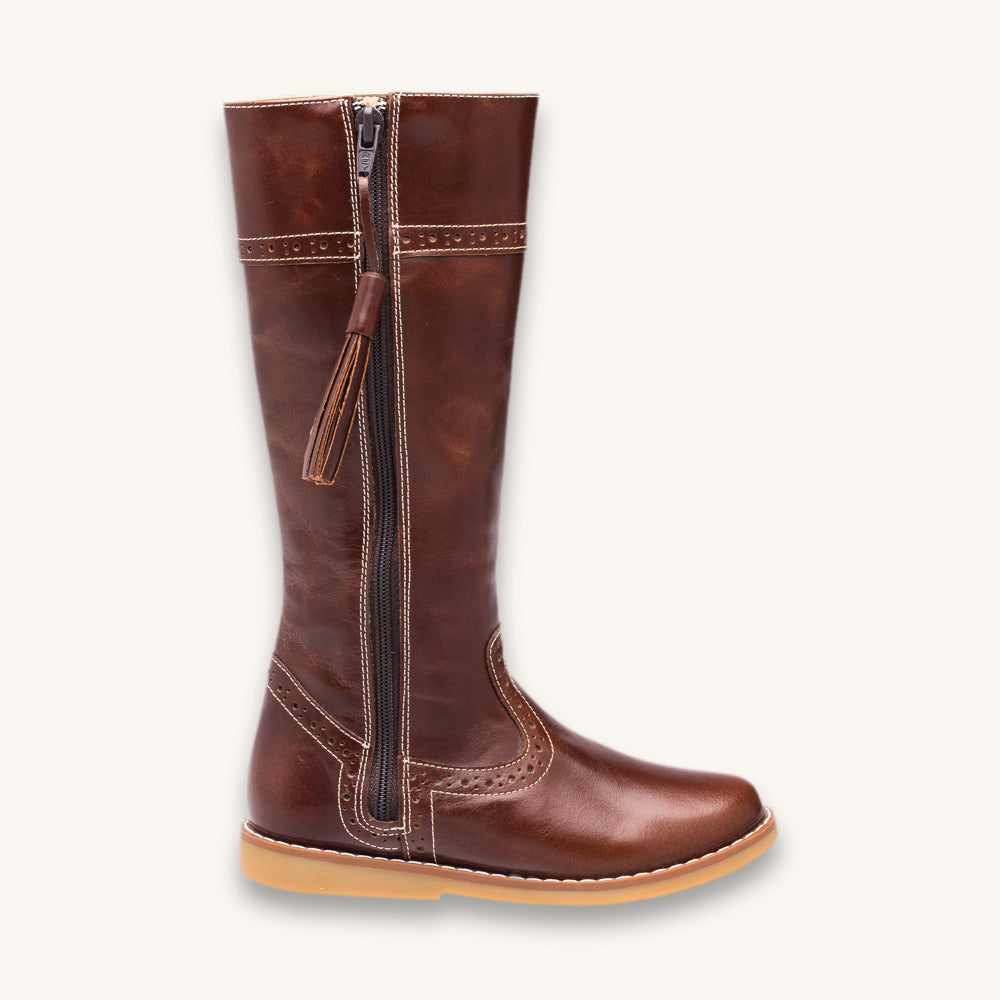Elephantito Riding Boot | Brown Leather