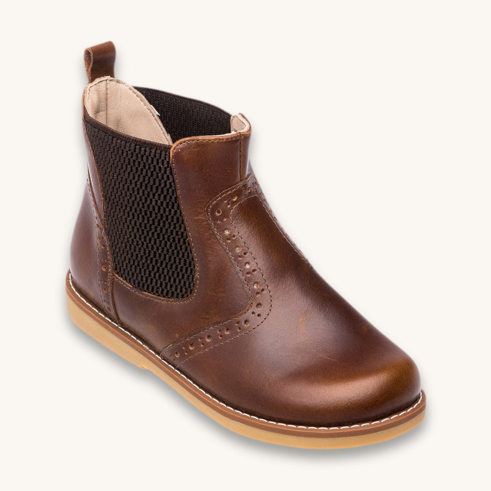 Leather Bootie | Apache Brown