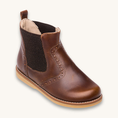 Leather Bootie | Apache Brown