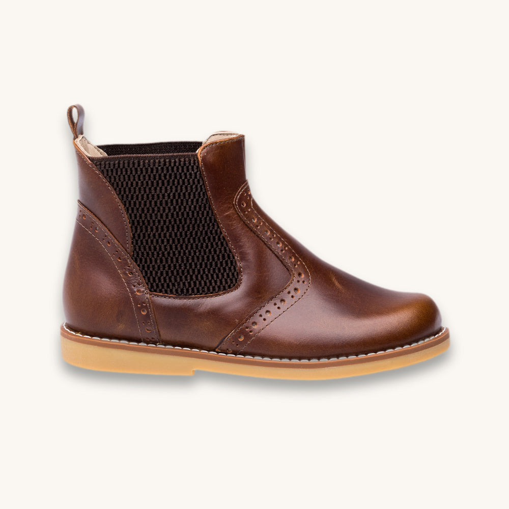 Leather Bootie | Apache Brown