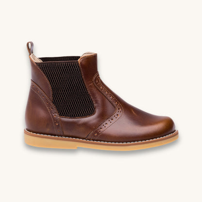 Leather Bootie | Apache Brown