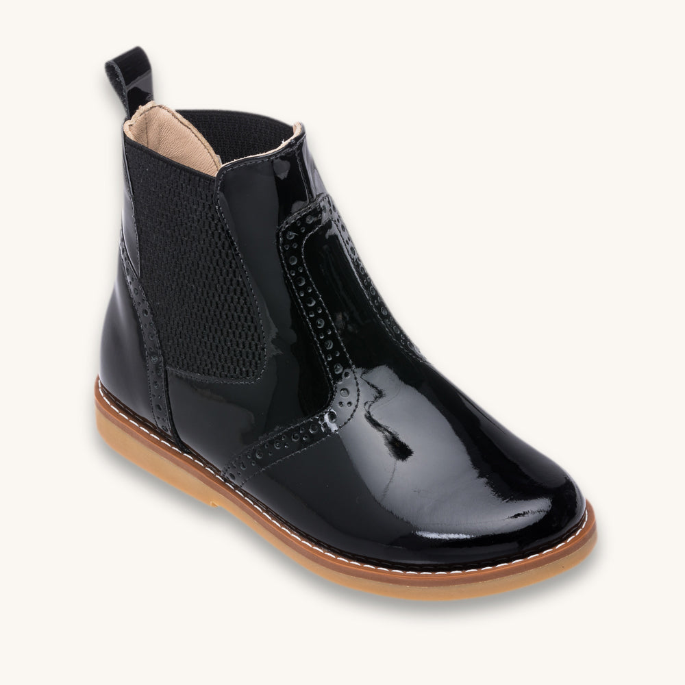 Bottines vernies noires