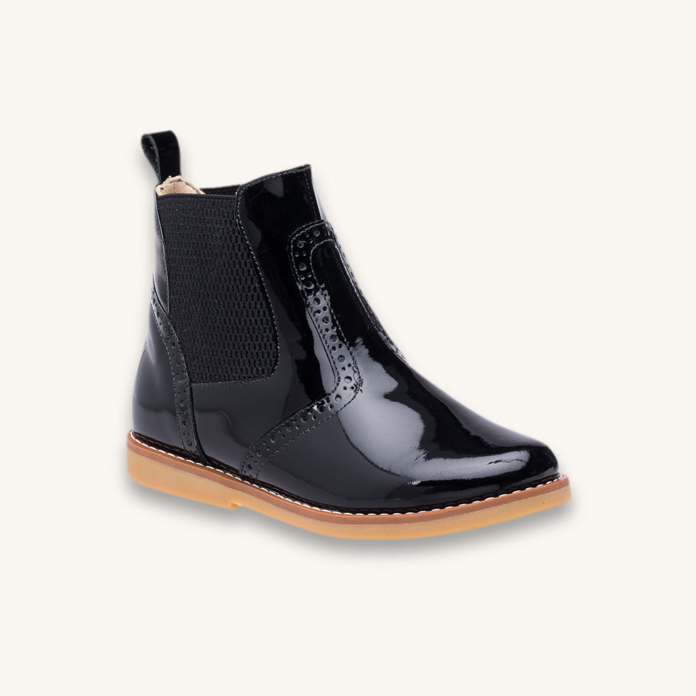 Bottines vernies noires