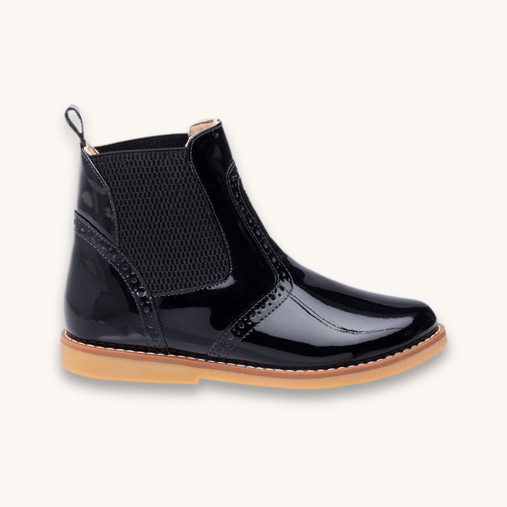 Bootie | Black Patent Leather