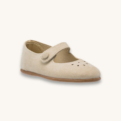Andi Mary Jane en daim beige
