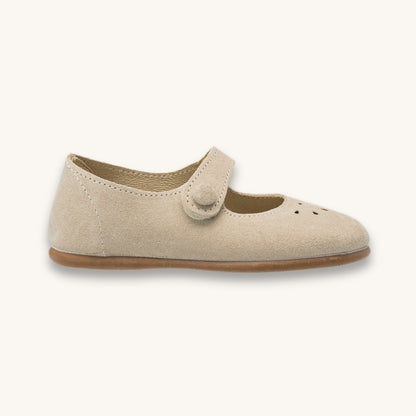 Andi Mary Jane en daim beige