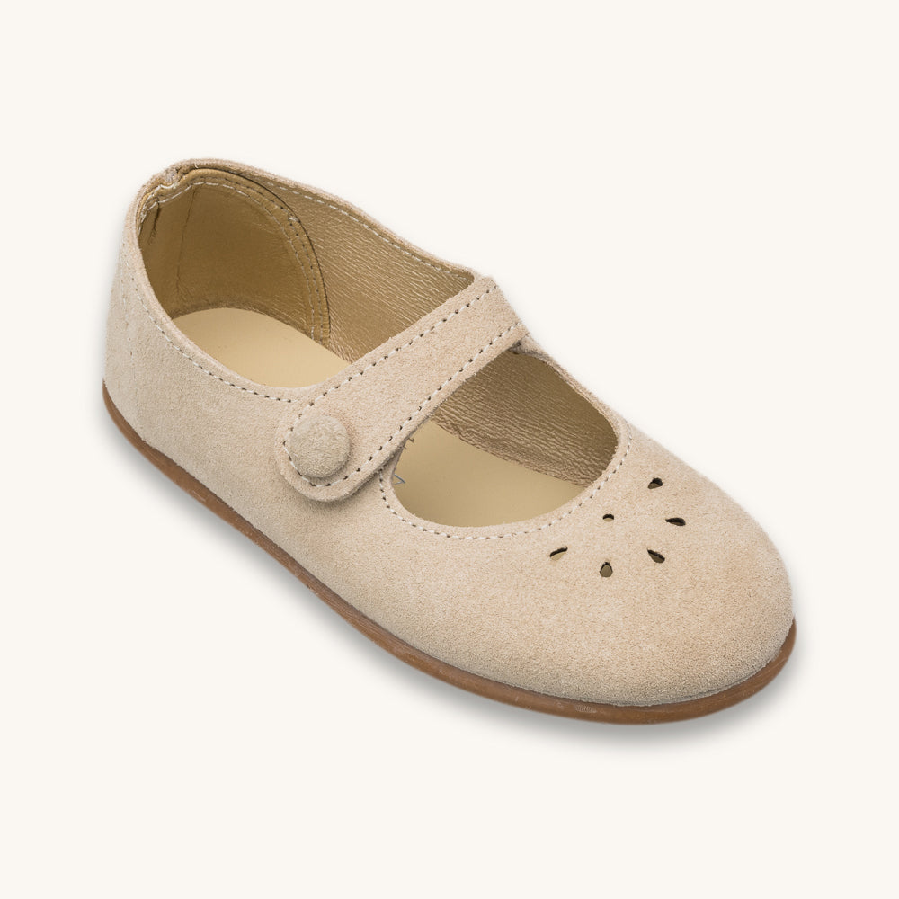 Andi Mary Jane en daim beige