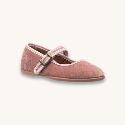 Isa Velvet Mary Jane | Pink