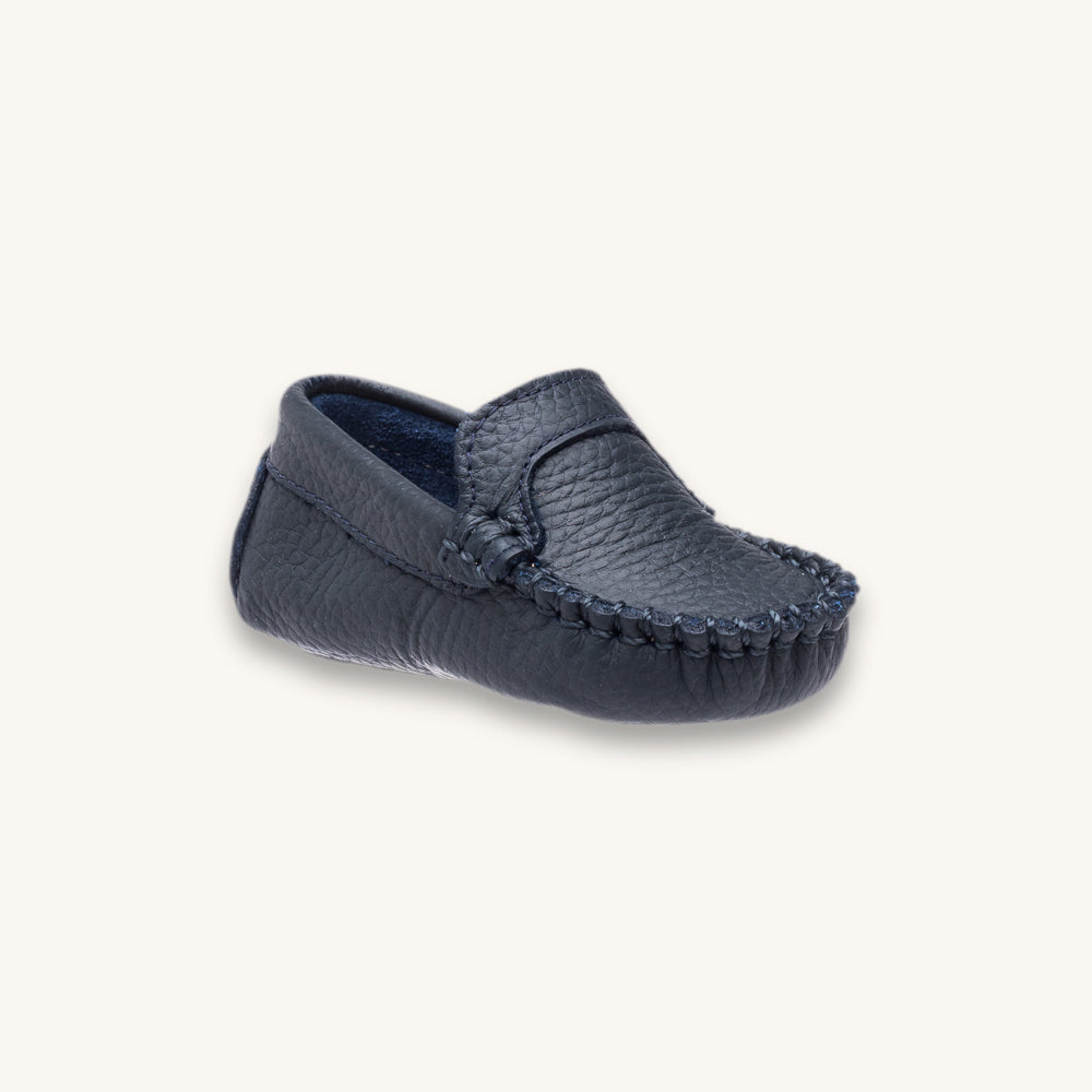 Mocassin bleu marine pour bébé