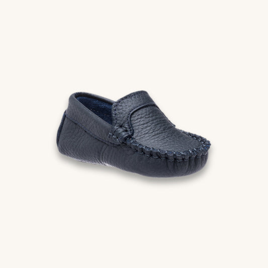 Mocassin bleu marine pour bébé