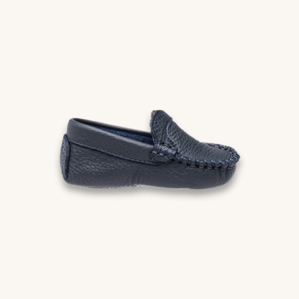 Mocassin bleu marine pour bébé