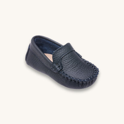 Mocassin bleu marine pour bébé