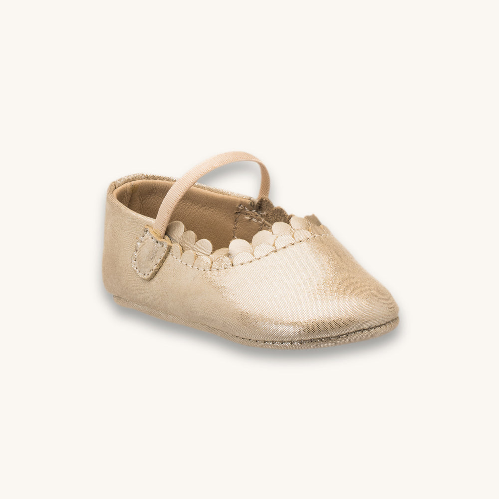 Ava Baby Ballet Flat | Talc Leather
