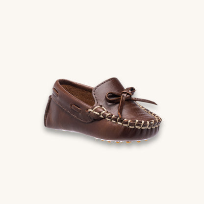 Baby Driver Loafer | Brown Leather