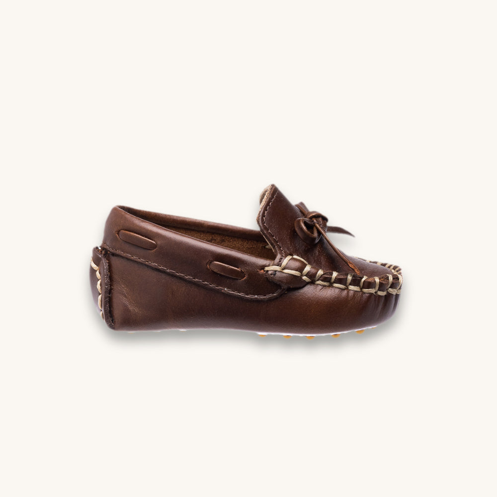 Baby Driver Loafer | Brown Leather