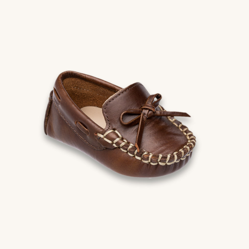 Baby Driver Loafer | Brown Leather