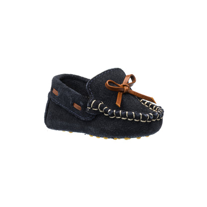Mocassin de conduite en daim bleu clair