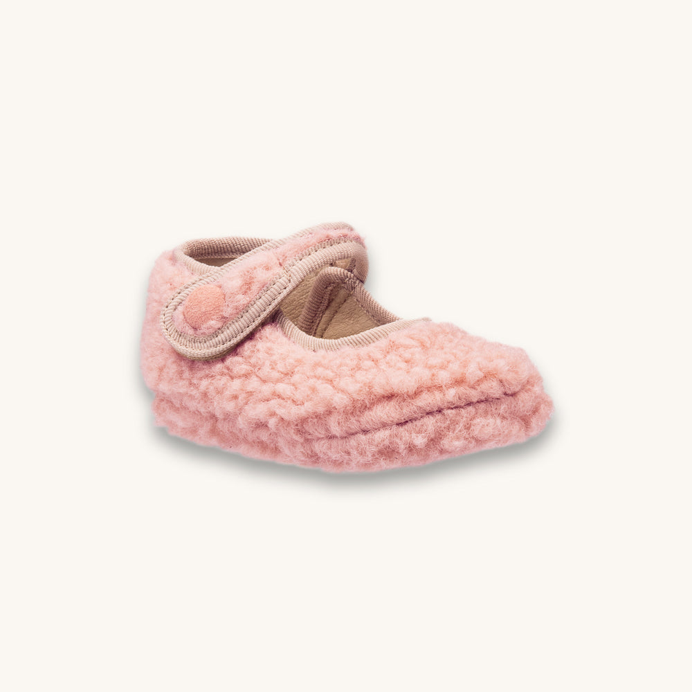 Baby Shearling Mary Jane | Pink