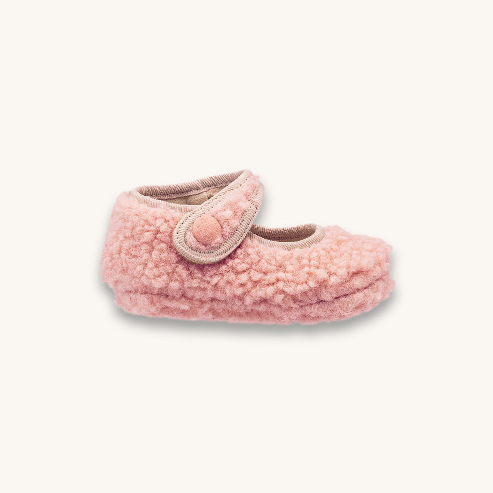Baby Shearling Mary Jane | Pink