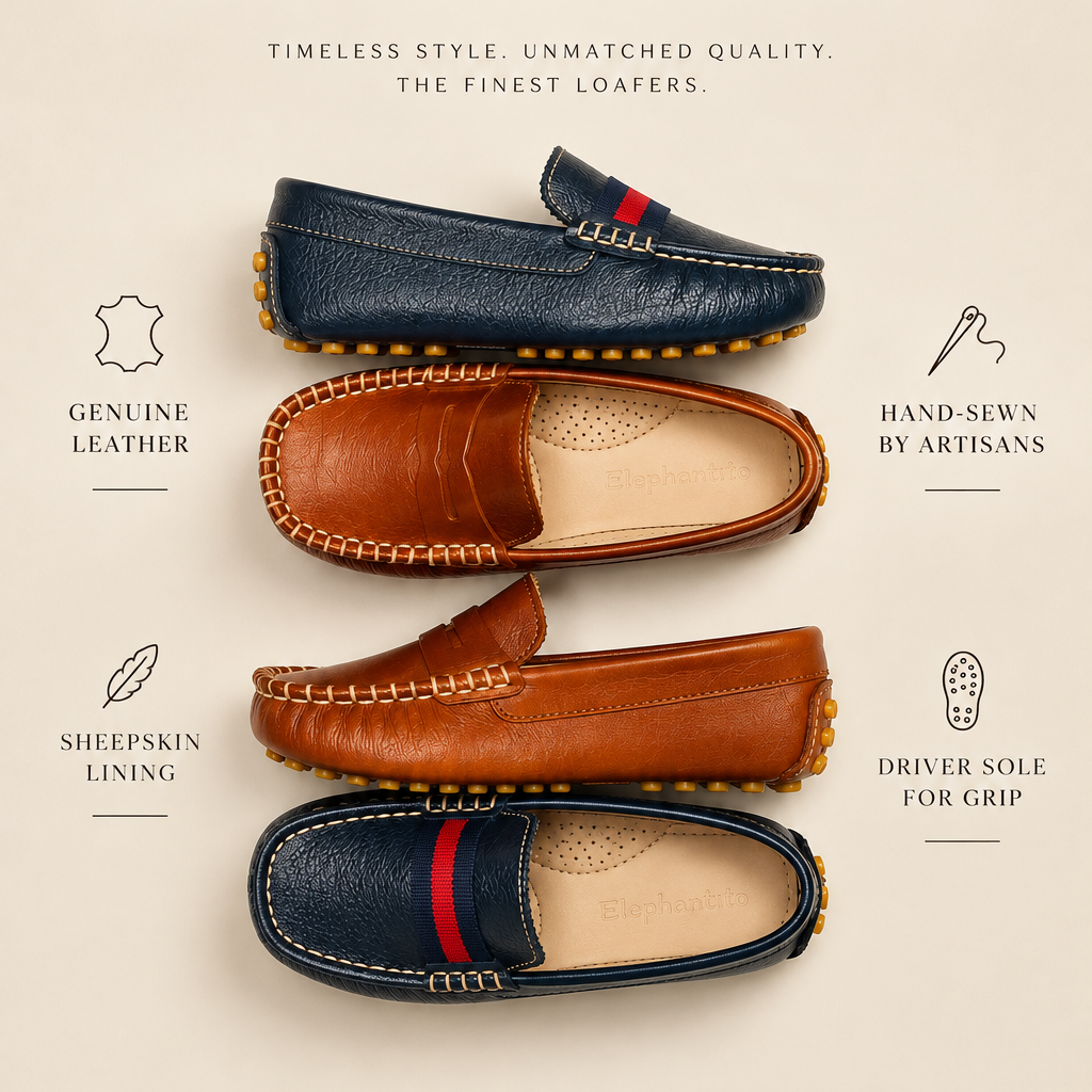 Club Loafer | Navy Blue Leather