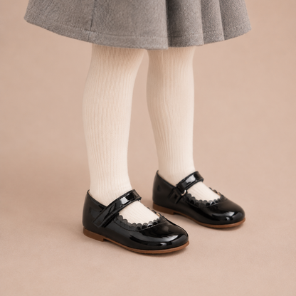 Aria Flat Toddler Vernis Noir