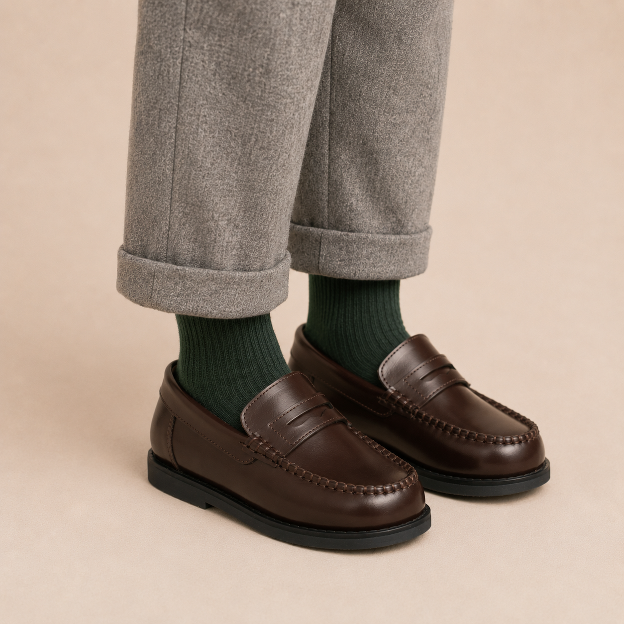Scholar Moccasin | Brown Leather