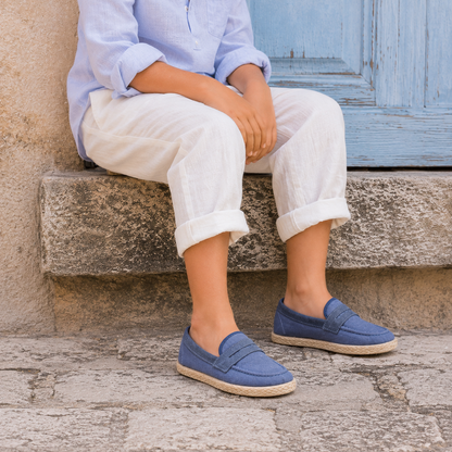 Mocassin Espadrille Indigo