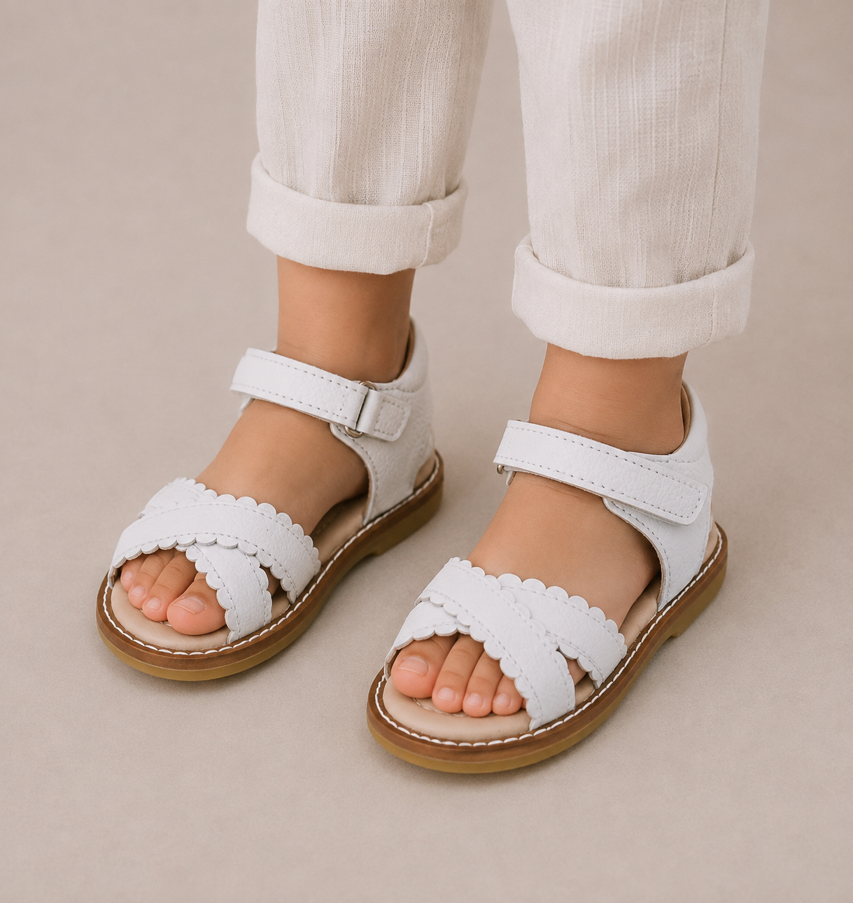 Sandales Bloom blanches pour tout-petit 