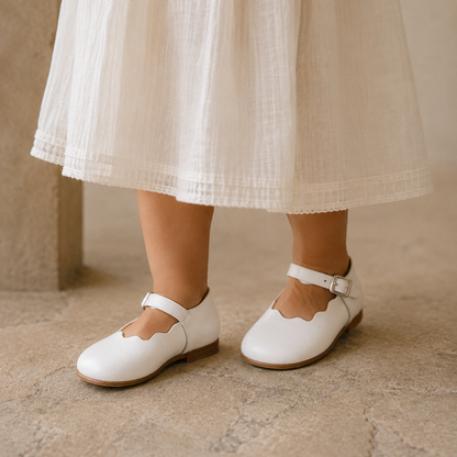 Ballerines blanches Ondina pour tout-petit