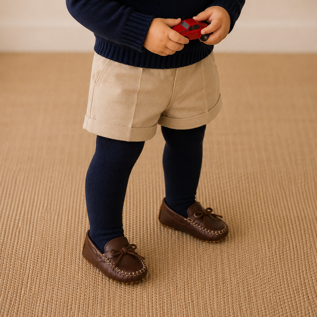 Baby Driver Loafer | Brown Leather