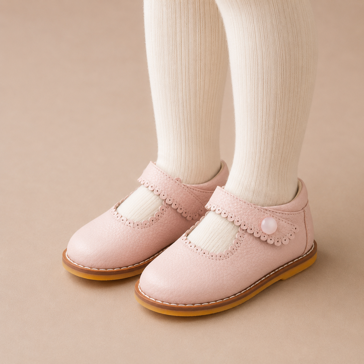 Toddler Mary Jane | Pink Leather