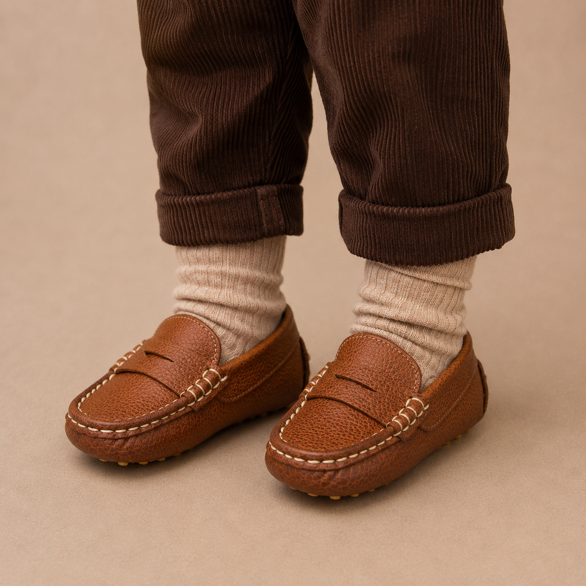 Toddler Lakke Driver Loafer | Tan Leather