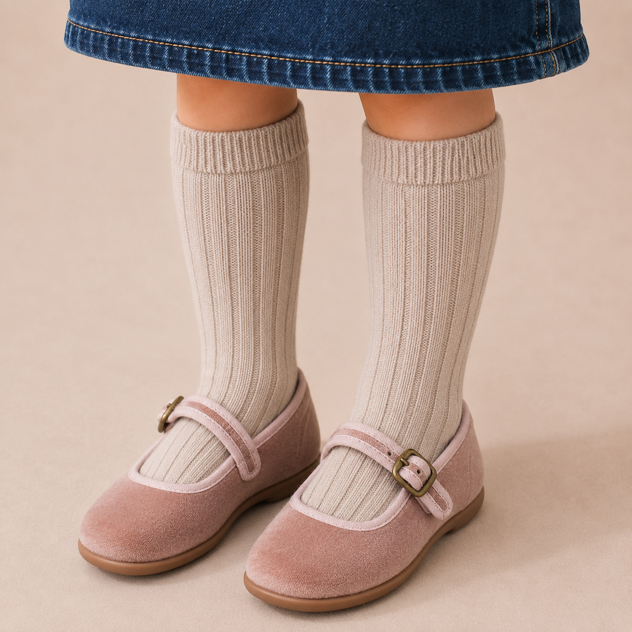 Isa Velvet Mary Jane | Pink
