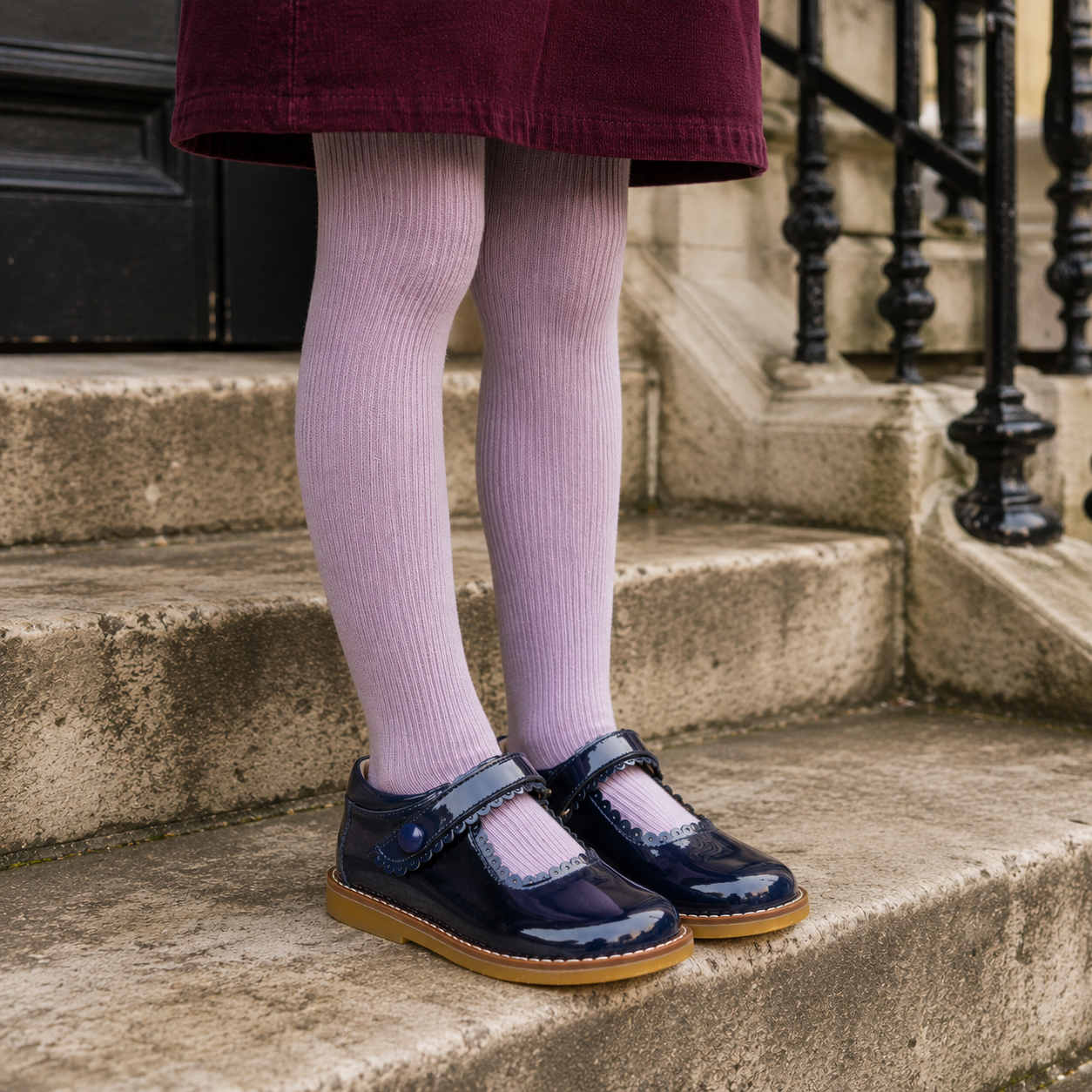 Mary Jane | Navy Blue Patent Leather