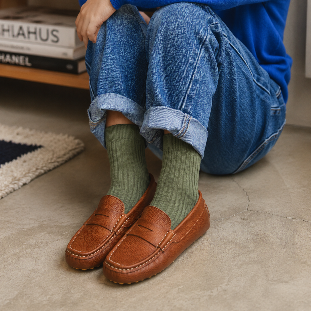 Loafer Lakke Driver Tan