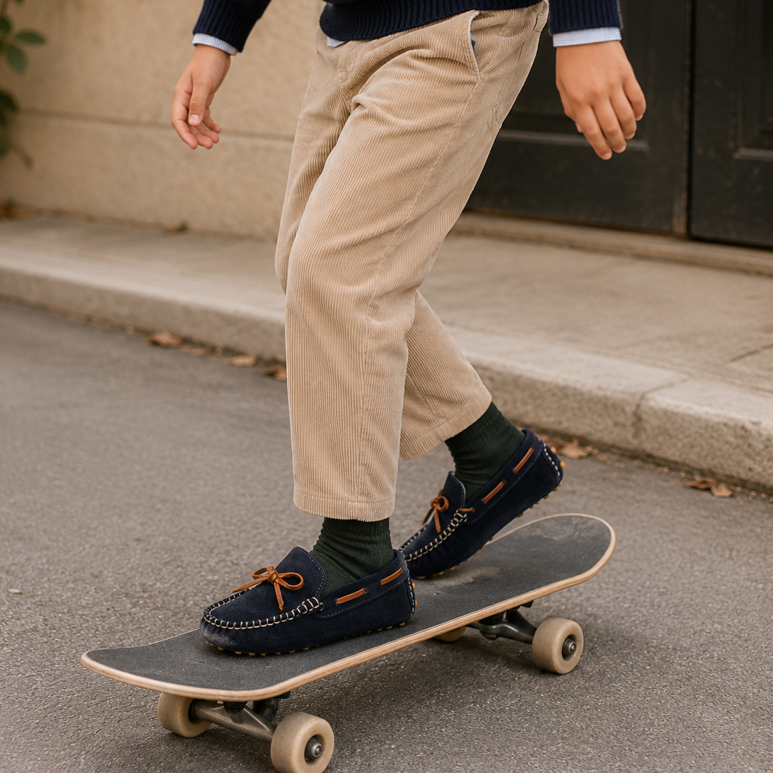 Driver Loafer | Blue Suede