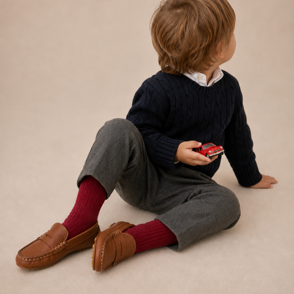 Toddler Lakke Driver Loafer | Tan Leather