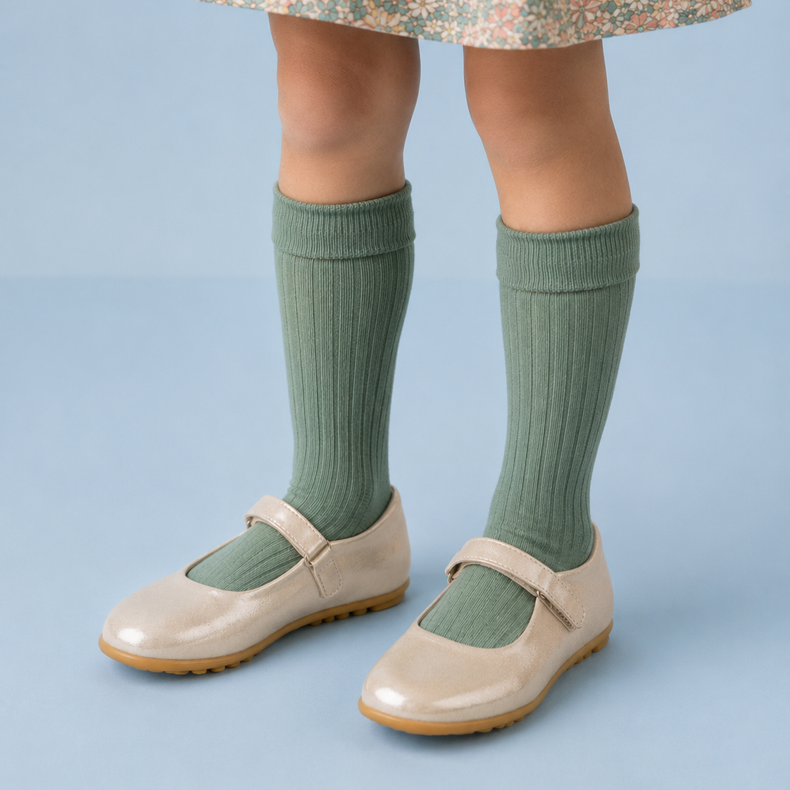 Toddler Bare Mary Jane | Talc Leather