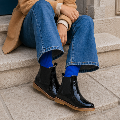 Bottines vernies noires